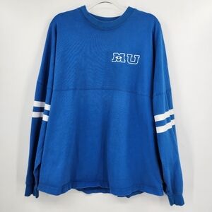 Disney Parks Spirit Jersey Shirt Size XL Blue Monster's University Insignia